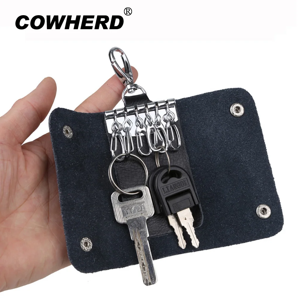 nice and good Hot Men&Women's Fashion Genuine Cow Leather Keys Holder Wallet Key chain Bag,Promotion Gifts,LK001