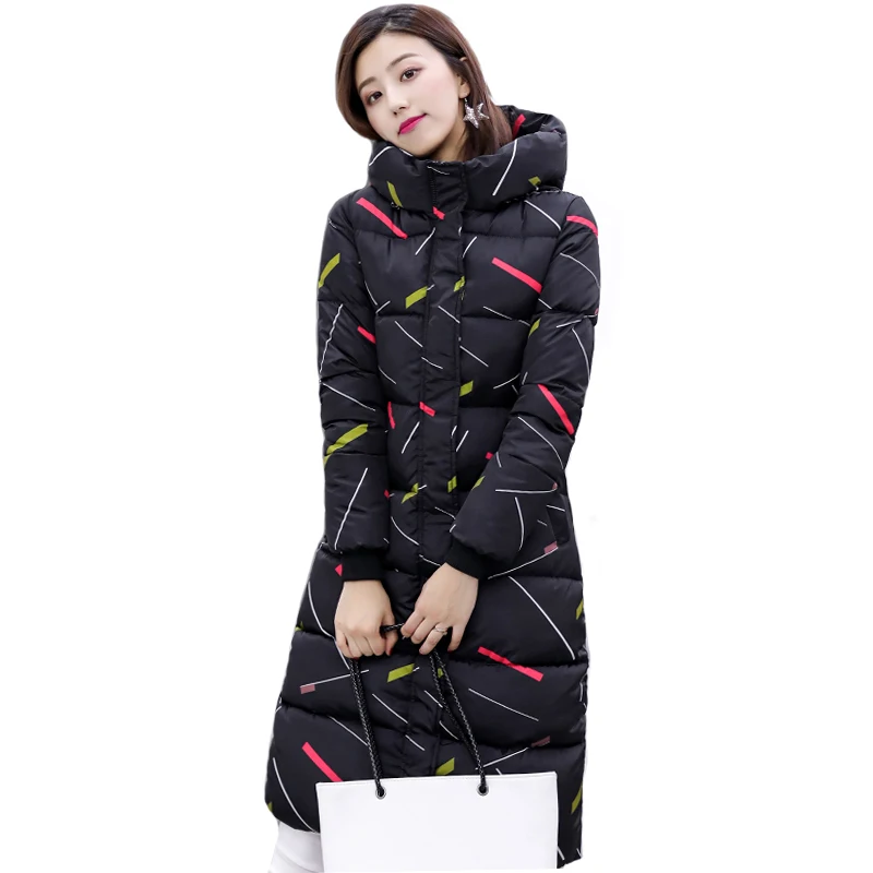 

Cotton-padded Jacket Winter Parkas 2019 New Women Hooded Coat Plus size Thick Warm Top Slim Girl Long Parkas