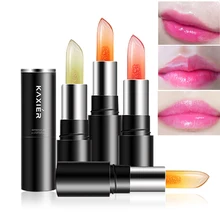 Professional милый средства ухода за губами фрукты желе питательная помада Увлажняющий макияж бальзам прозрачный Tempture Цвет Изменен губ Stick