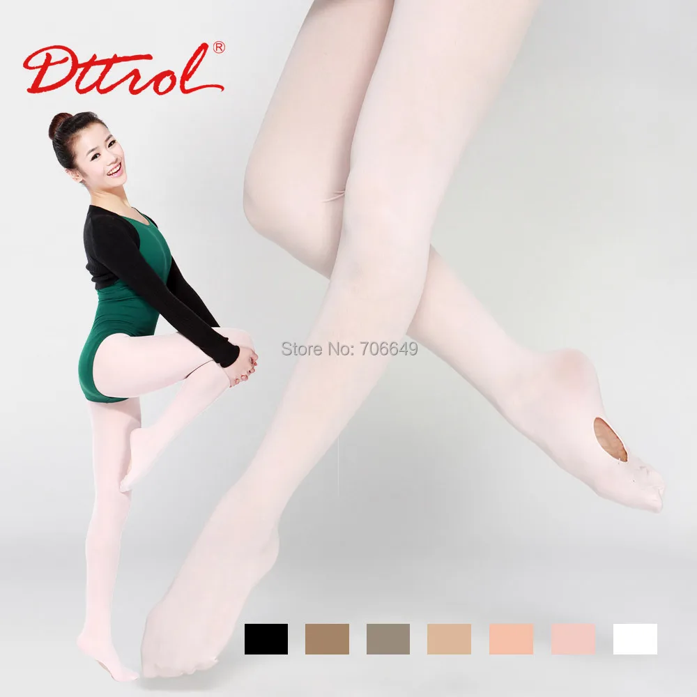 Dttrol Elegant Children Girl's Convertible Dance Ballet tights with
