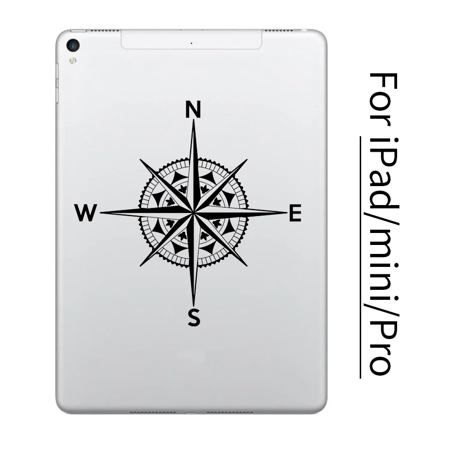 NEW Vintage Compass Tablet PC Sticker for font b Apple b font iPad Decal Air Pro