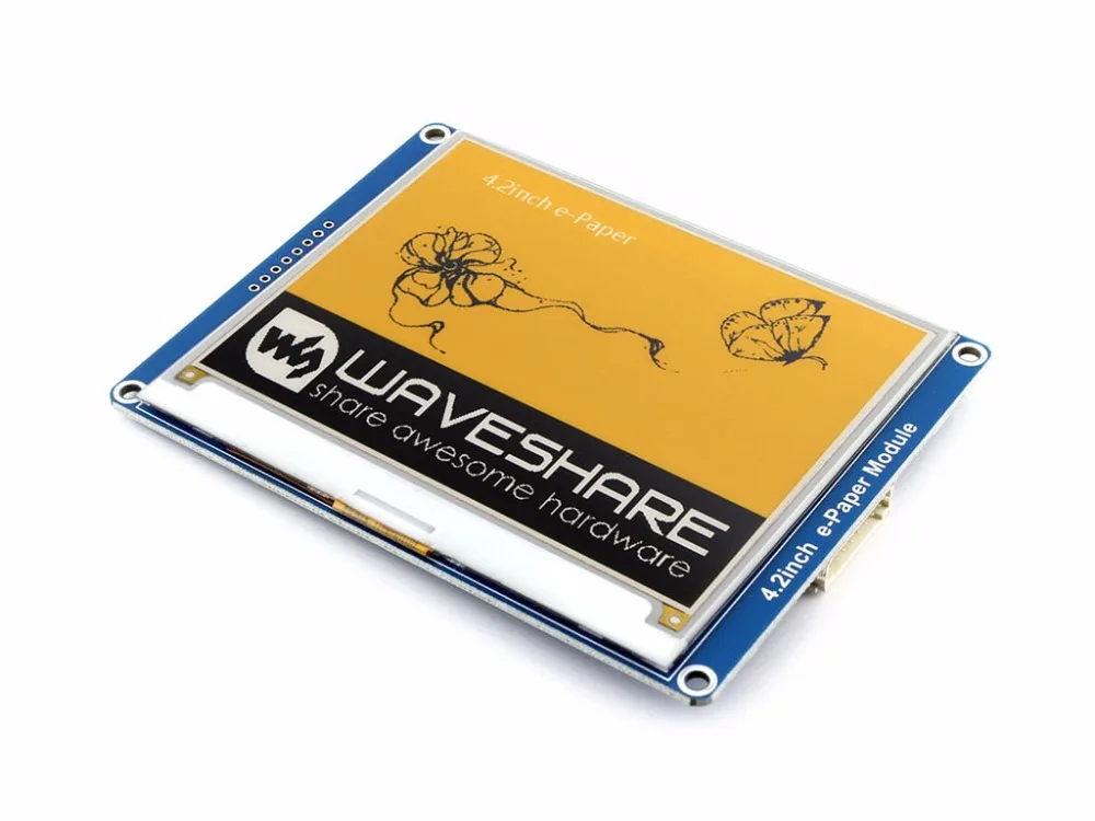 Waveshare 42Inch E Ink Display Module 400X300 E Paper Yellow Black White Three Color Spi No Backlight Low Consumption huismerk kopen in de aanbieding Waveshare 42Inch E Ink Display Module 400X300 E Paper Yellow Black White Three Color Spi No Backlight Low Consumption huismerk kopen in de aanbieding