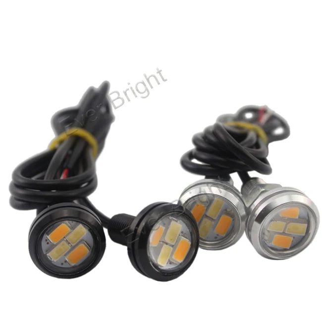 YM E Bright 2 шт. (1 пара) 3 мм 5730 4 SMD Eagle Eye Белый/янтарный переключатель двойной цвет 12 в
