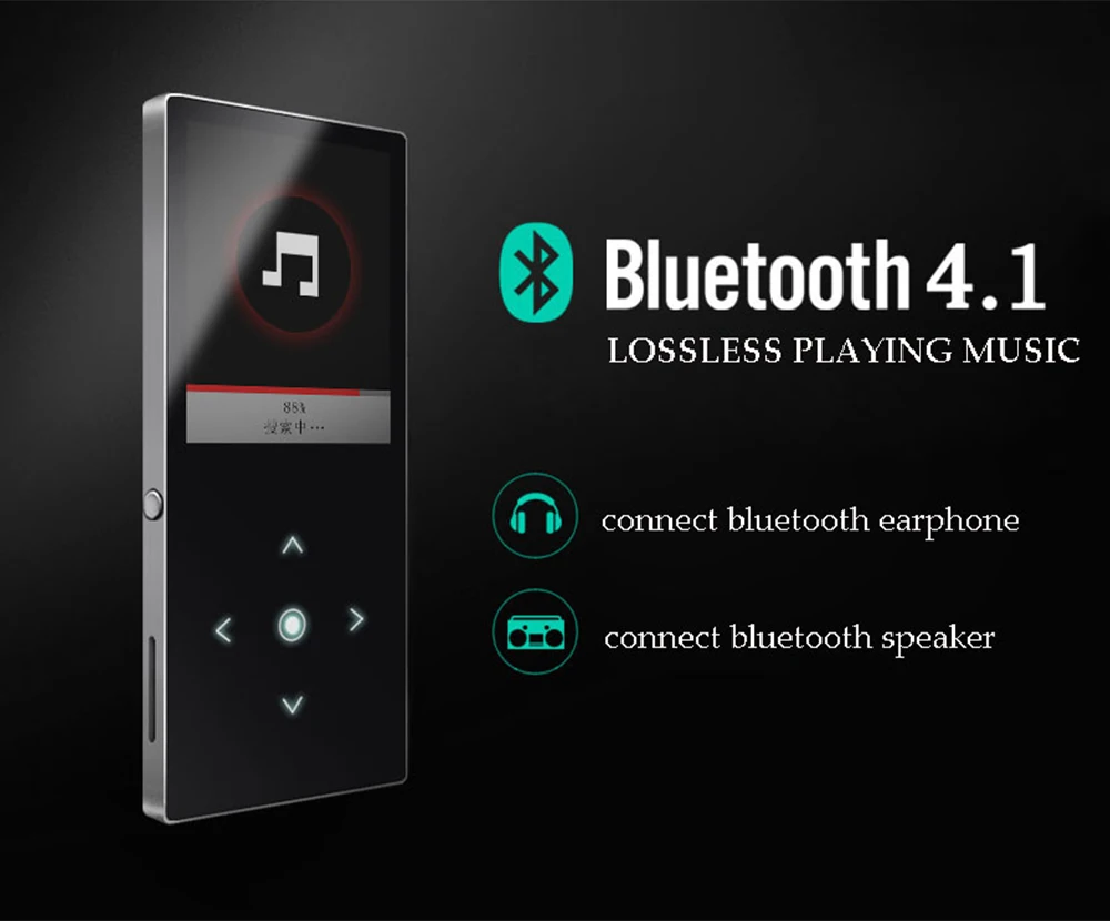 BENJIE K8 Bluetooth MP3 плеер 8 Гб Спортивный Mp3 музыкальный плеер рекордер FM радио Поддержка TF карта со встроенным динамиком