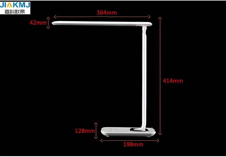 Новые 12 Вт dimmable настольная лампа с USB HUB, белый Настольная лампа 36 шт. светодиодов и сенсорный раздвижные регулировки, современные светодиодные настольные лампы
