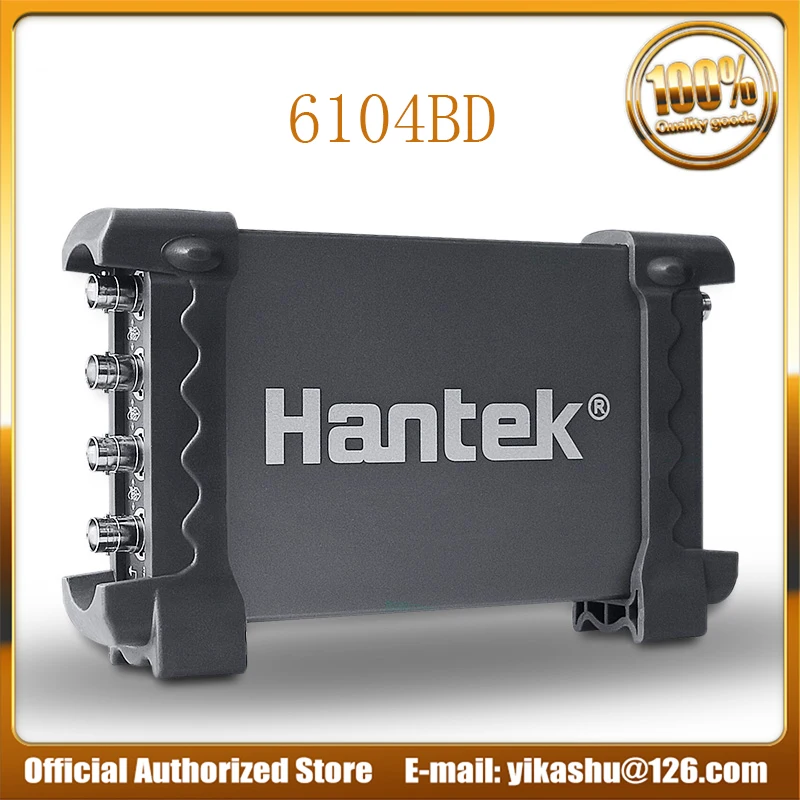 Hantek 6104BD USB осциллографы на базе ПК 4 канала 100 МГц полоса пропускания цифровой