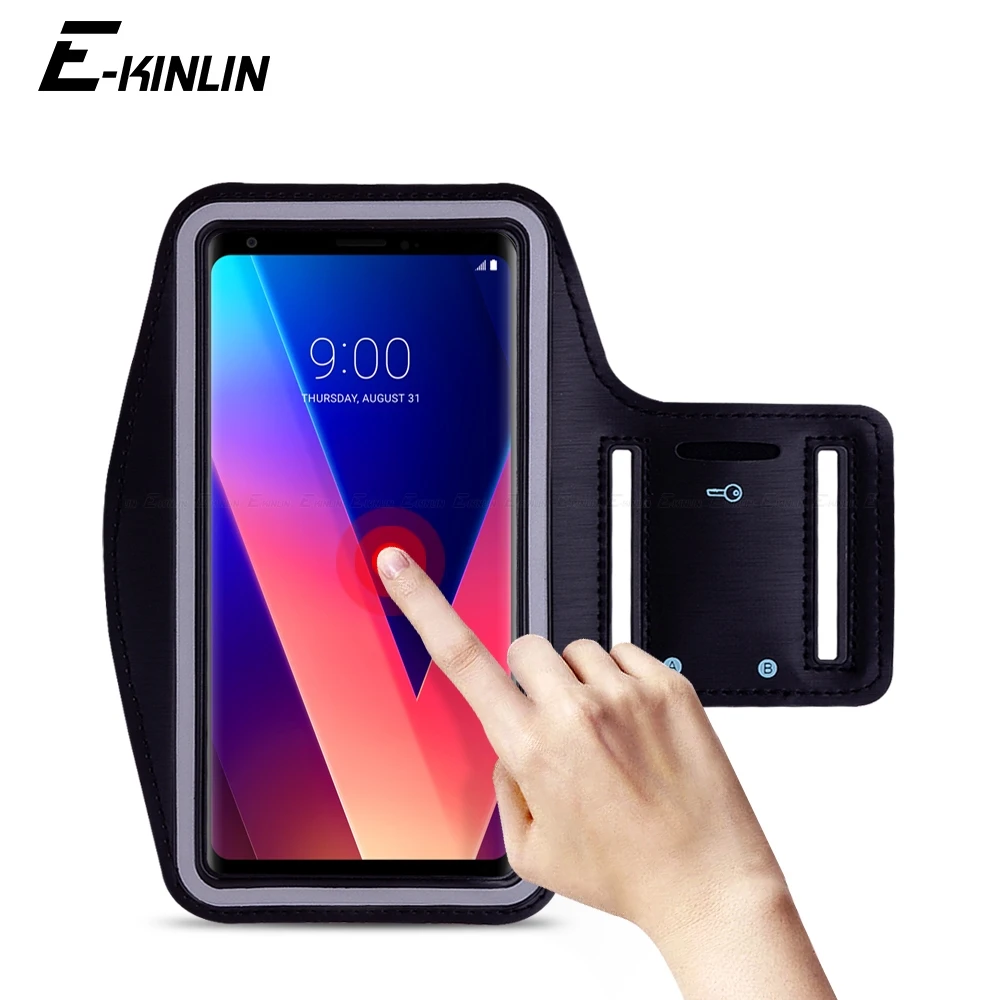 

Waterproof Running Sport Gym Arm Band For LG V50 V40 V35 V30S V30 Plus ThinQ Thin Q V20 V10 Phone Holder Case Cover