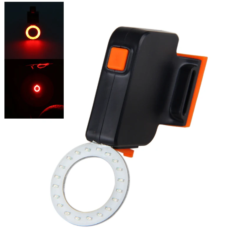 Top USB Rechargeable Bicycle Rear Light Red COB LED Taillight Safety Warning Tail Lamp Cycling Bycicle Light 6