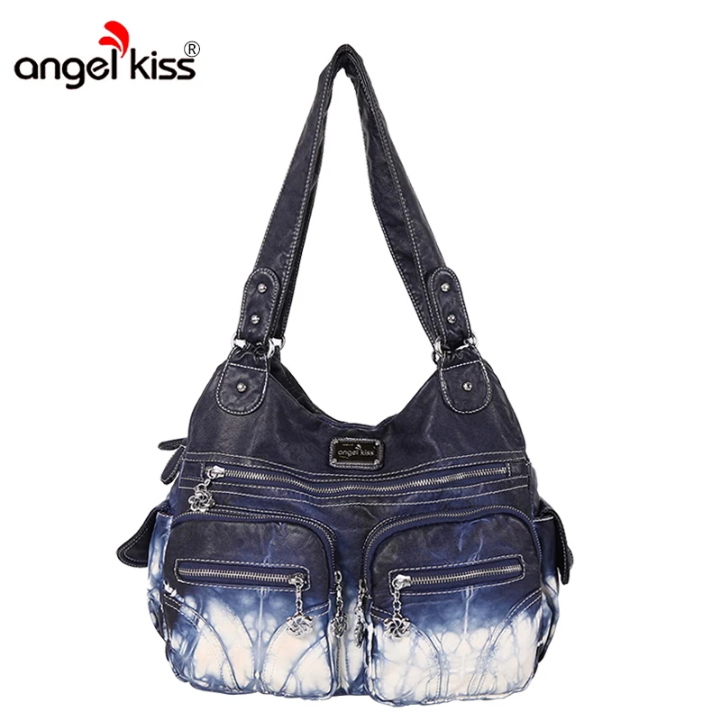 Angel Kiss Handbags Women Bags Designer Famous Brand Washed PU Leatther ...