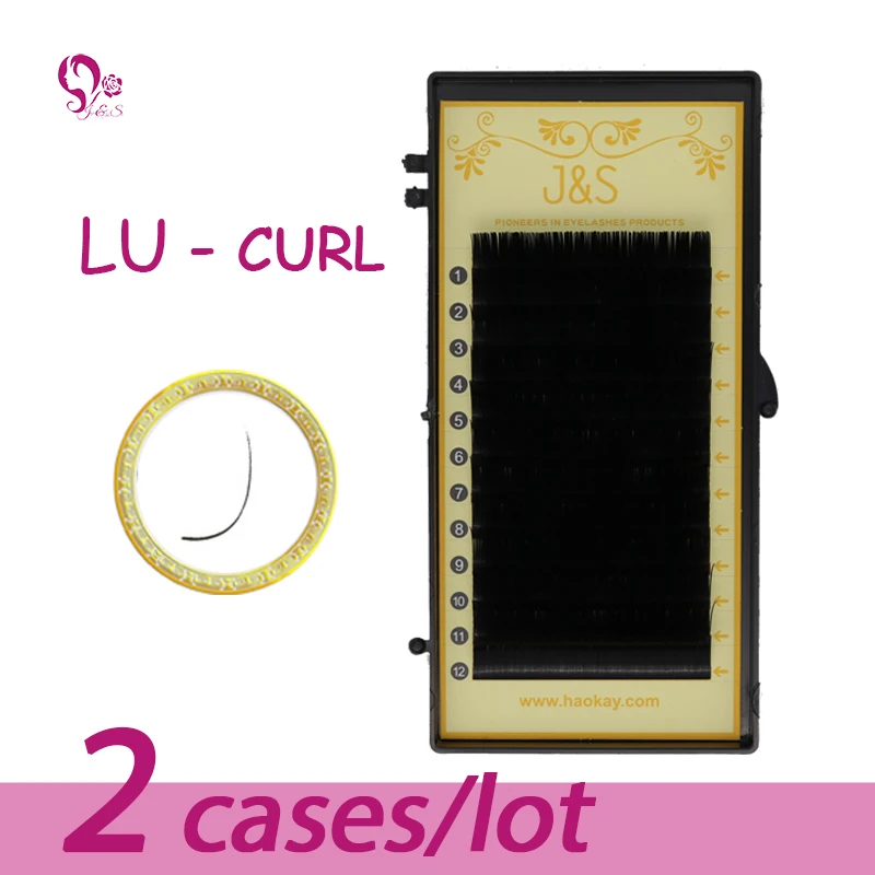 Online J   S Menawan Lu L Bulu Mata 2 Pcs Ellipse Flat Faux Mink Ekstensi Bulu Mata Datar Bulu Mata, ellipse Bulu Mata, Alur Bulu Mata