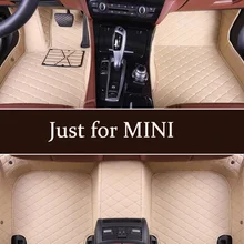 Легко моющийся пользовательский автомобильный коврик для мини всех моделей COOPER R56 COOPER S, кожаный коврик Paceman Clubman Countryman