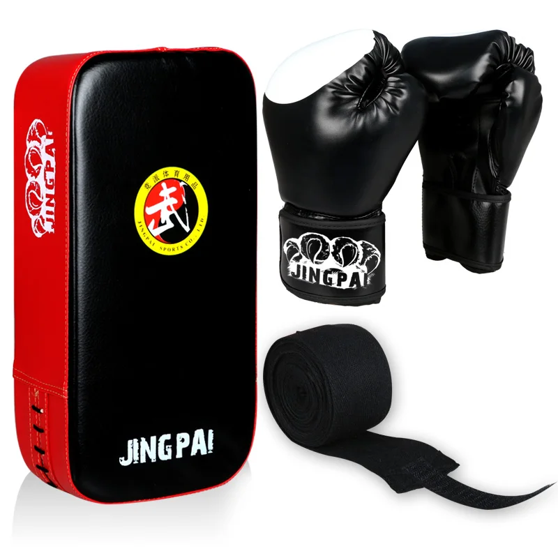 

MMA Boxing Gloves+target+hand wraps one set Men/Women Sandbag/Taekwondo/Muay Thai/Fight/Boxe De Luva Training Sports Equipments