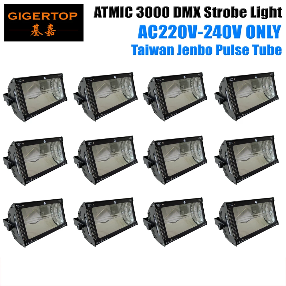 

Factory Directly Sales 12XLOT White Color Martin 3000W Strobe Light Flash Rate Control Super Blinder Effect Mounting Brackets