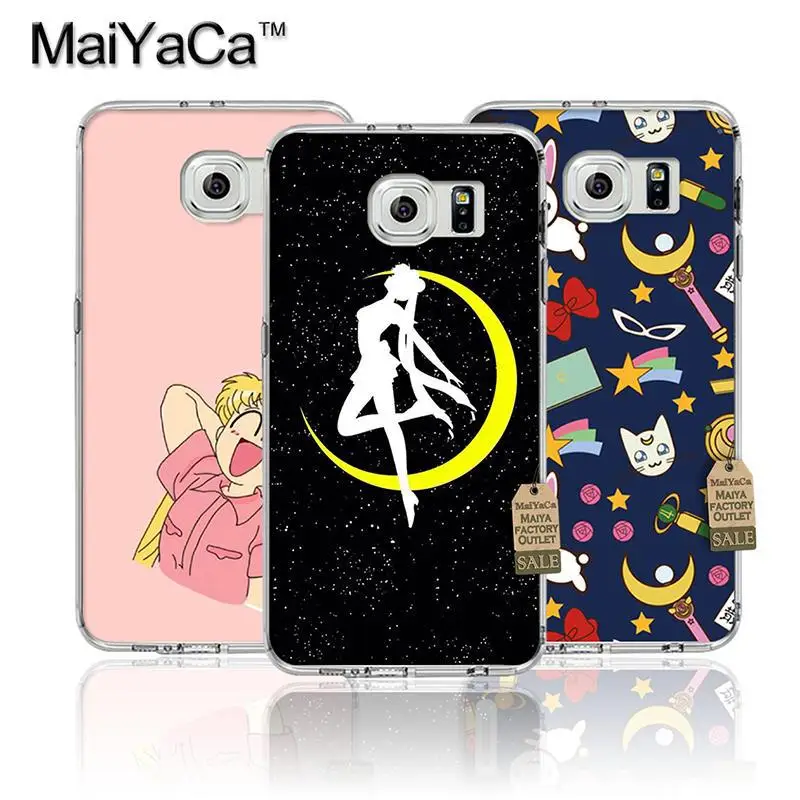

MaiYaCa SAILORMOON ANIME CARTOON Transparent TPU Soft Phone Case Accessories For Samsung s7 edge s8 s8plus s9 case