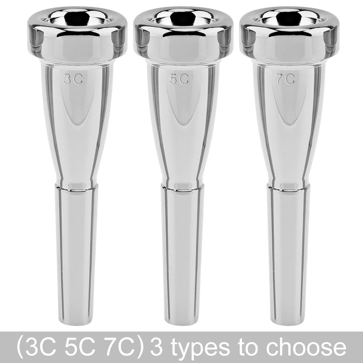 Boquilla Principiantes Trompeta Boquilla Trompeta Keenso 7C Metal - Para Alto Sonido Y Trompeta C Tono Brillante