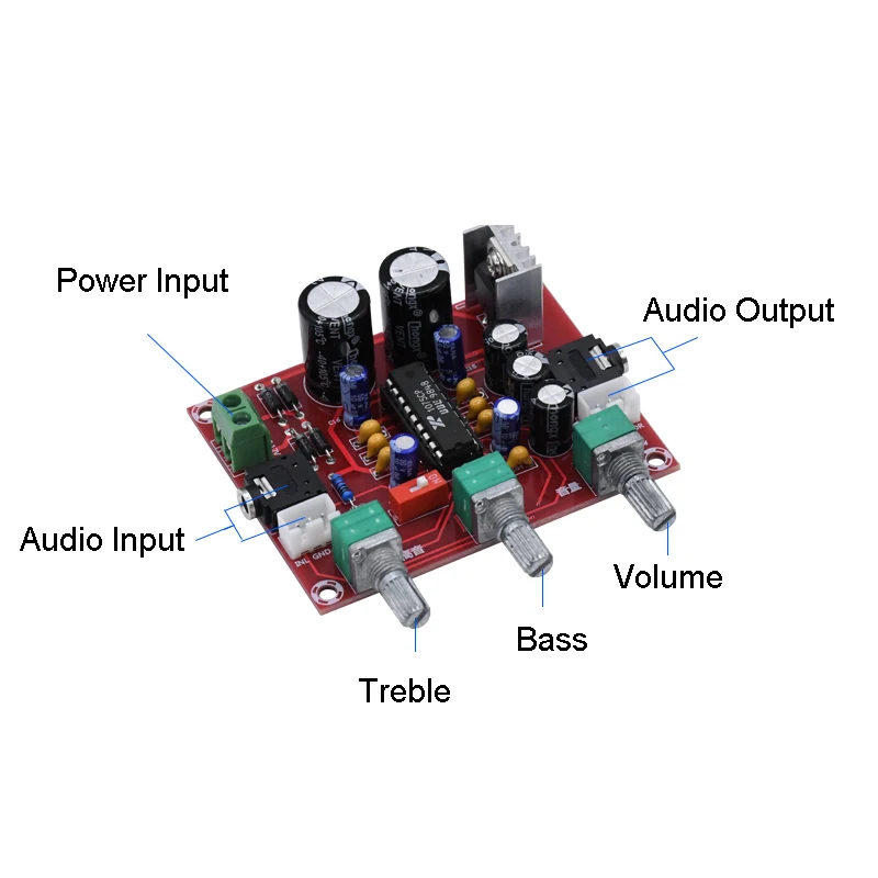 AC DC 12V R1075 Tone Board BBE цифровой аудио Предварительный усилитель процессор привод предусилитель усилитель F1-014