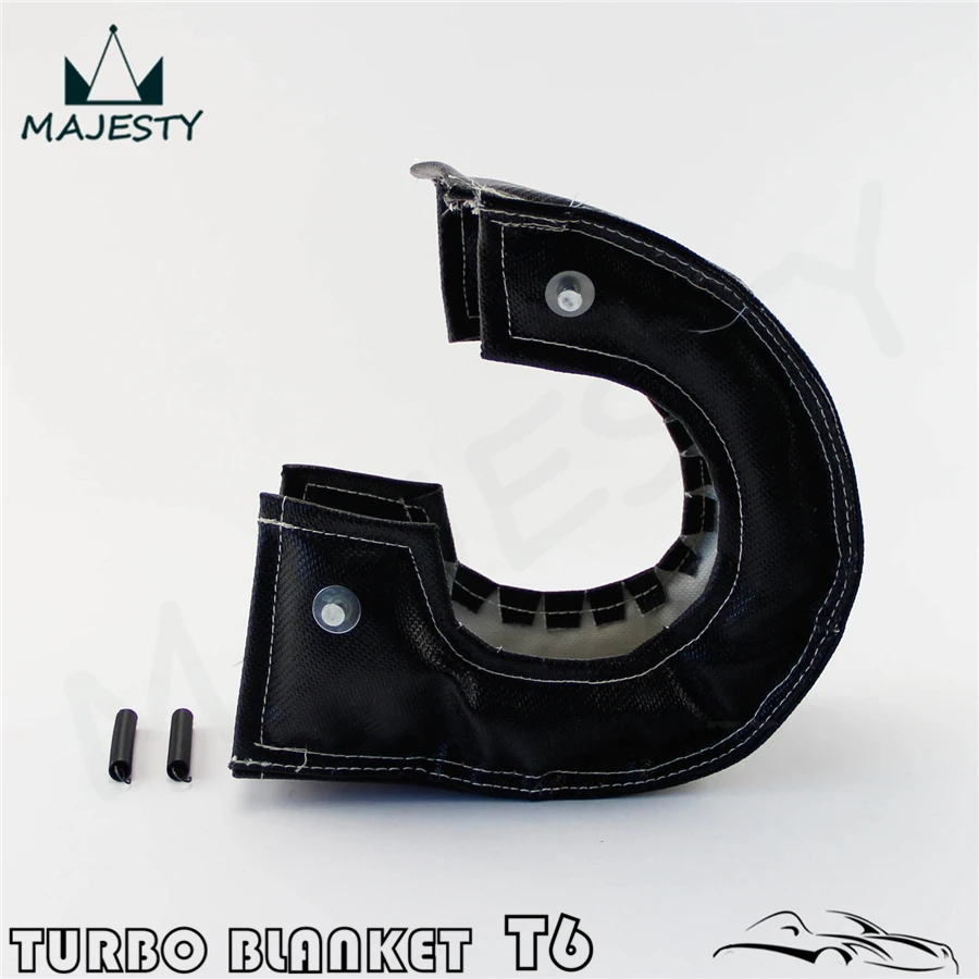 T6 Turbo Blanket Turbine Heat Shield Cover Diesel Turbocharger Wrap BLACK USA