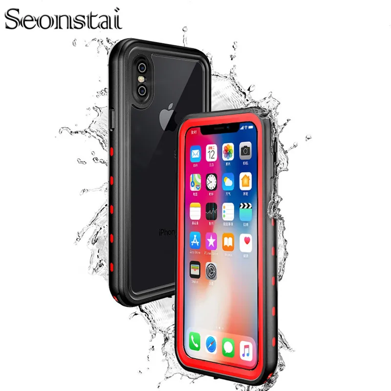 

For iPhone X Waterproof Bag Dust Proof Underwater Pack Cover Case Pouch For iPhoneX Swimming Diving Coque Armor Fundas