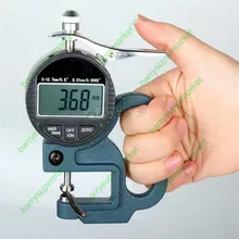 0,001 мм электронный толщиномер 10 мм цифровой микрометр измеритель толщины микрометр тестер толщины 0-12,7 мм 0-25,4 мм