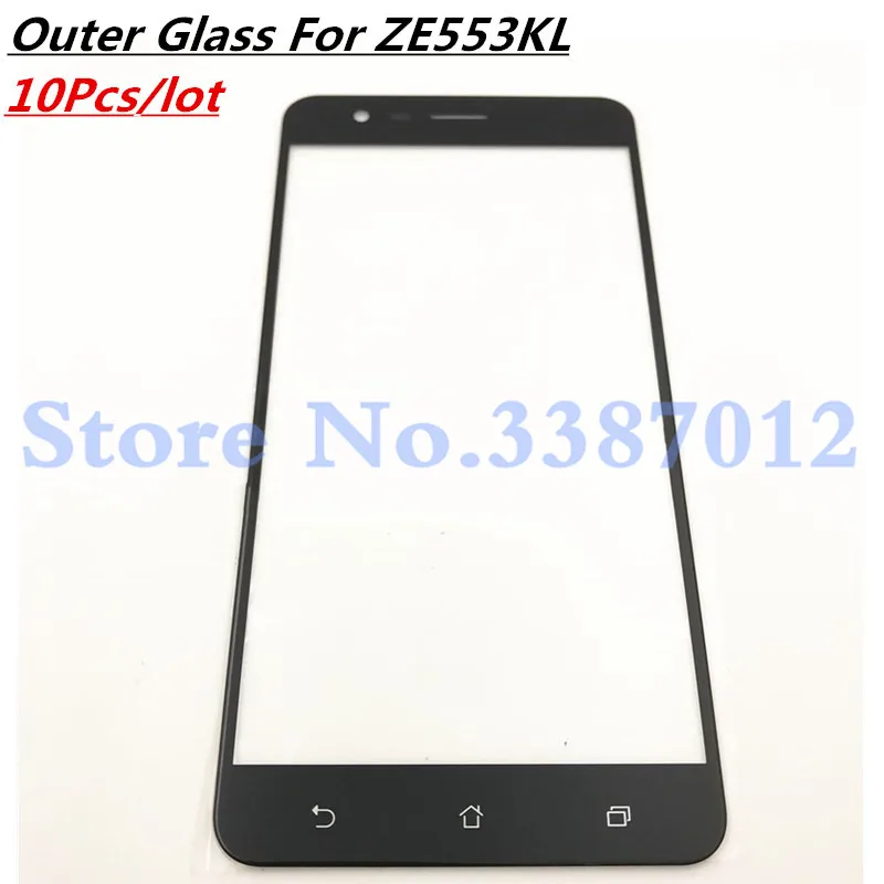 10Pcs/lot Original For Asus Zenfone 3 Zoom ZE553KL Front Glass Lens Touch Screen Outer Panel Replacement Part | Мобильные телефоны