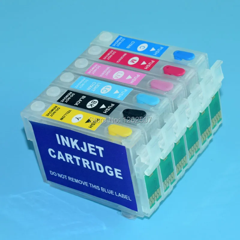 Чернильный картридж T0801 для принтеров Epson Stylus P50 R285 R360 RX560 RX685 RX585 PX650|ink cartridge for