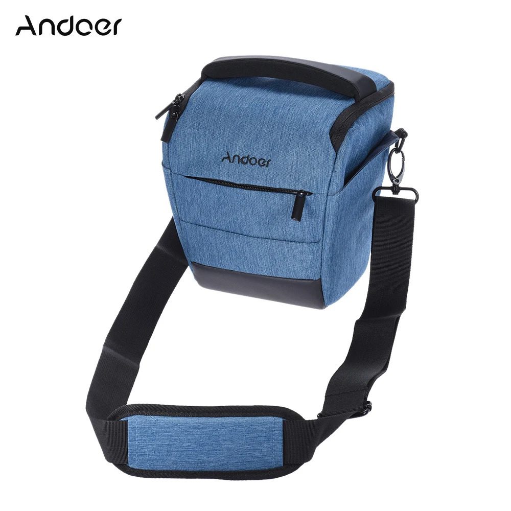 

Andoer DSLR Camera Shoulder Bag Sleek Polyester Camera Case for 1 Camera 1 Lens for Canon Nikon Sony Fujifilm Olympus Panasonic