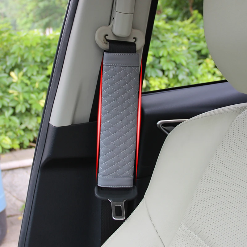 

Universal 2pcs Car Seat Belt Shoulders Pads Covers Goods Cushion Safety Shoulder Protection Cover Car Interior Accessories