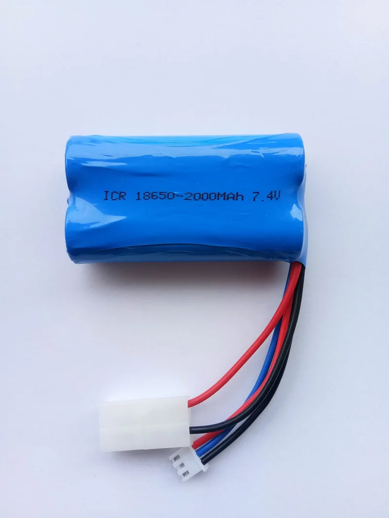 

7.4V 2000mAh 18650 LI-ion battery with Tamiya plug for meizhi 2856 high speed RC truck
