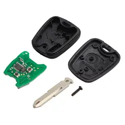 2 кнопки дистанционного Управление ключа автомобиля лезвие дистанционного брелок Управление Лер для PEUGEOT 206 433 МГц с PCF7961 чипа