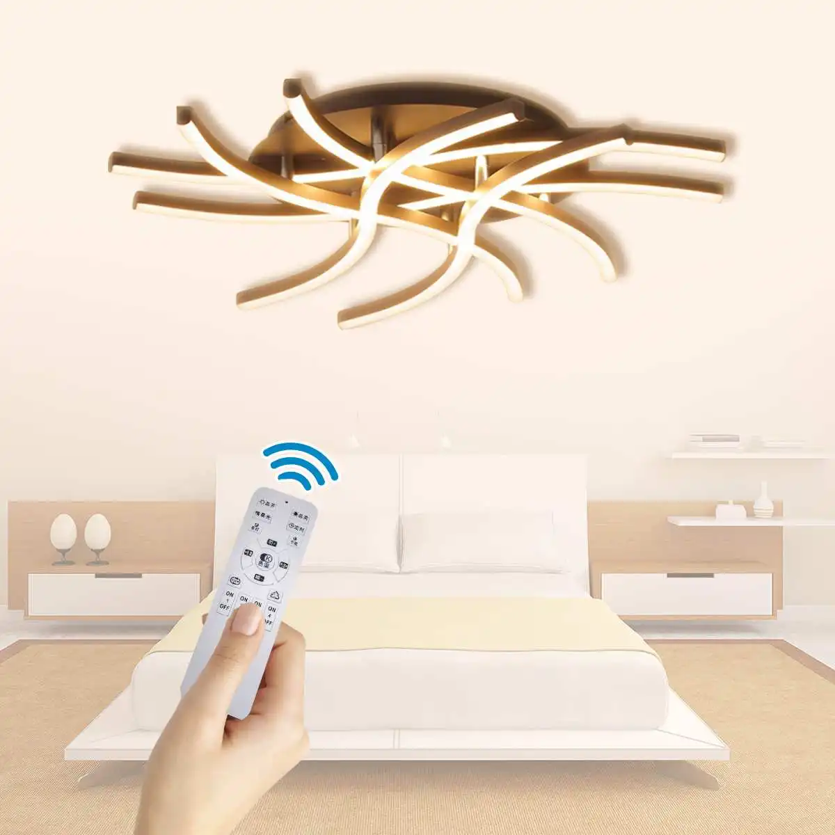 

LED Ceiling Light 220V Remote Control Modern Lamp Living Room Lighting Fixture Bedroom Kitchen Surface surface mounted Ceiling