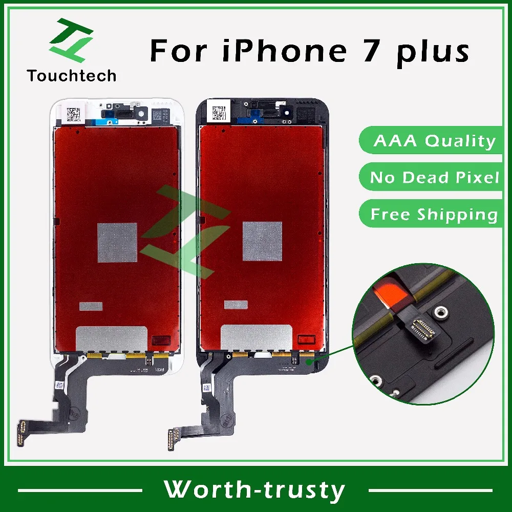5 шт./лот высшее качество 'для iPhone 7 plus ЖК-клоны полный дисплей с сенсорным