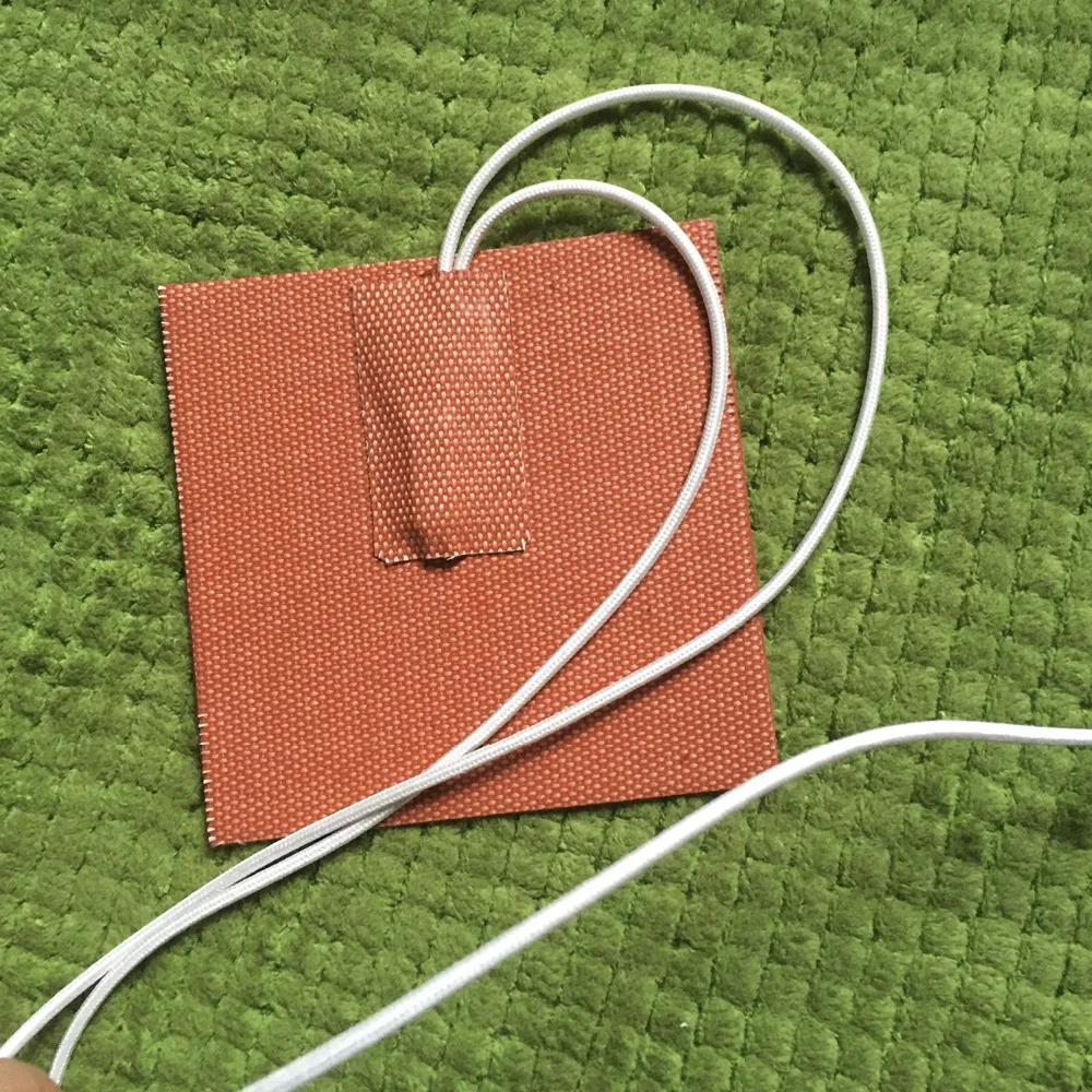 5w 12v 24 X 24mm , thermostat 30C All Purpose Silicone Hot Pad Heater