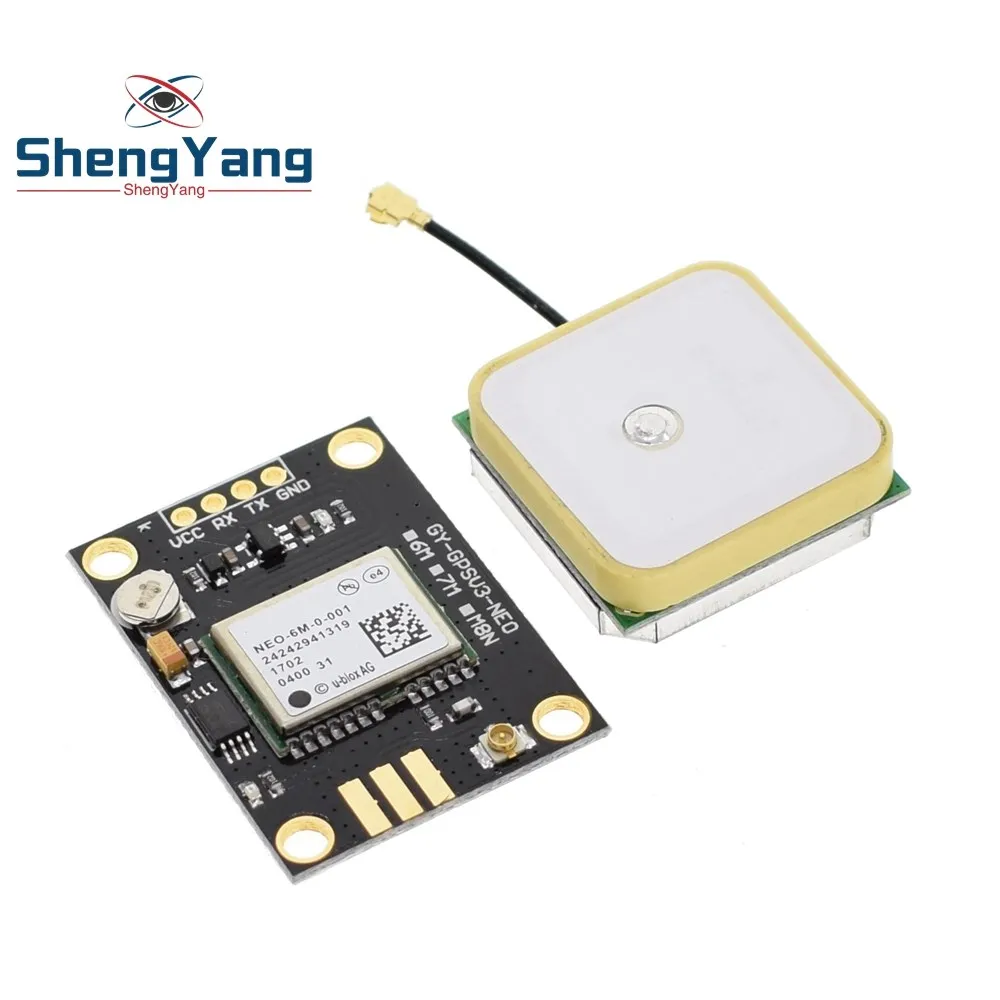 

GY-NEO6MV2 new NEO-6M GPS Module NEO6MV2 with Flight Control EEPROM MWC APM2.5 large antenna for arduino