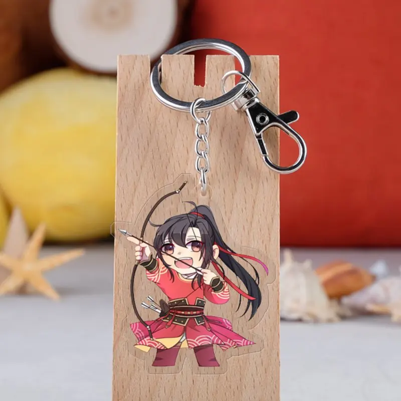 Аниме Mo Dao Zu Shi брелок модный мультфильм Grandmaster of Demonic Lan Wangji Wei Wuxian автомобильный брелок Подвеска ювелирные изделия - Цвет: 3692