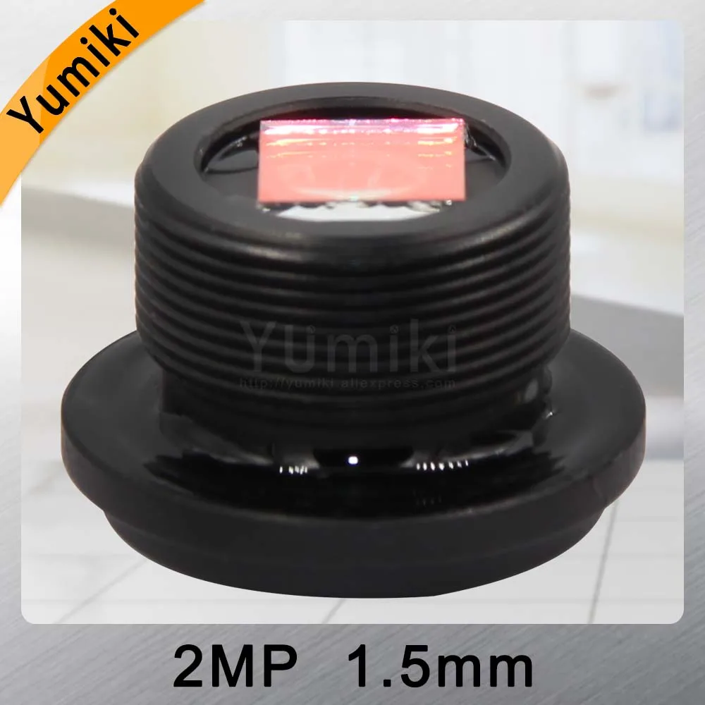 Yumiki 2MP 1,5 мм cctv объектив 1/" F1: 2,0 185 градусов M12 плата объектив для камеры видеонаблюдения и панорамной камеры
