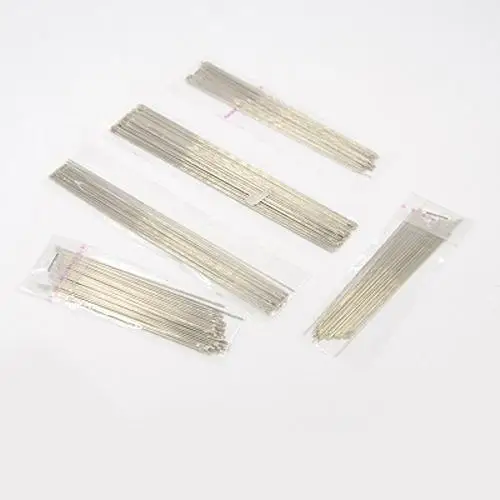 

DIY Jewelry Tool Sets, Steel Beading Needles for Sewing Leather, Jewelry Findings, 80~120x0.5~1mm; about 34~38pcs/bag; 5bags/set