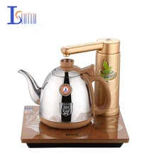304 автоматический интеллектуальный Электрический чайник из нержавеющей стали, 0,9Л Золотой электрический чайник, электрическая чайная плита 1200 Вт