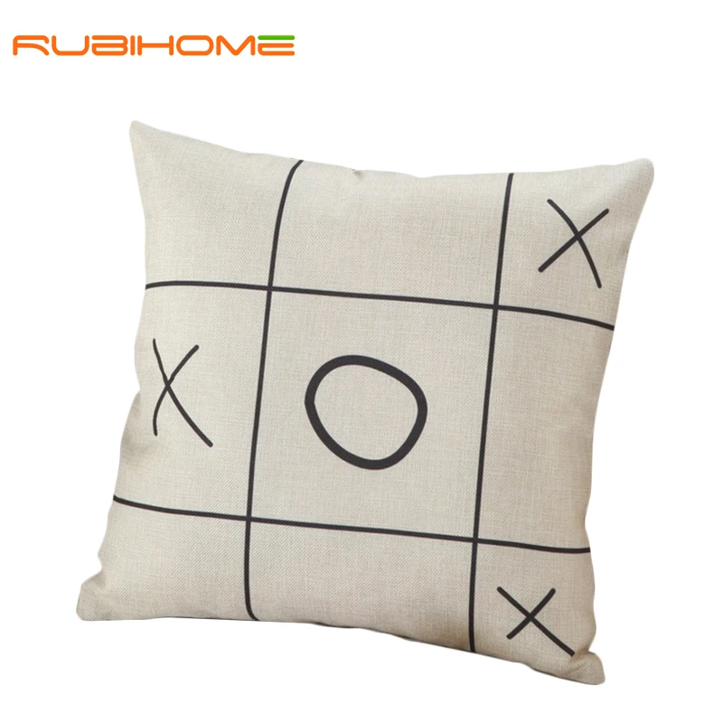 Creative geometric XO cushions without inner black and white decorative throw pillows chair seat ...