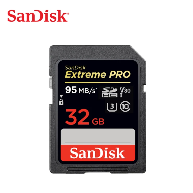 Best Offers SanDisk Extreme PRO SD card 64GB 32GB 16GB SDHC Memory Card U3 4k High Speed Class 10 95MB/s V30 for camera Best Offers SanDisk Extreme PRO SD card 64GB 32GB 16GB SDHC Memory Card U3 4k High Speed Class 10 95MB/s V30 for camera
