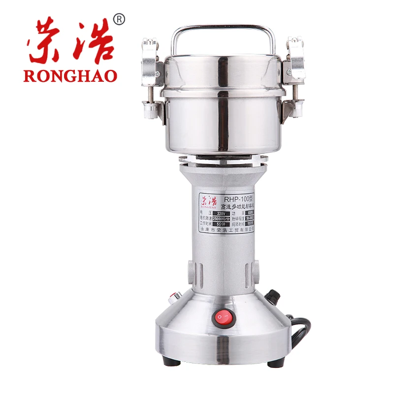 

100G Traditional Chinese Medicine Electric Grinder Stainless Steel Grinding Machine Small Ultra-fine Powder