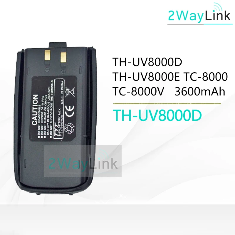 Оригинальный литий ионный аккумулятор TYT для батарея UV8000E UV8000D 7 2 В 3600 мА/ч 1 5 8 10 |tyt