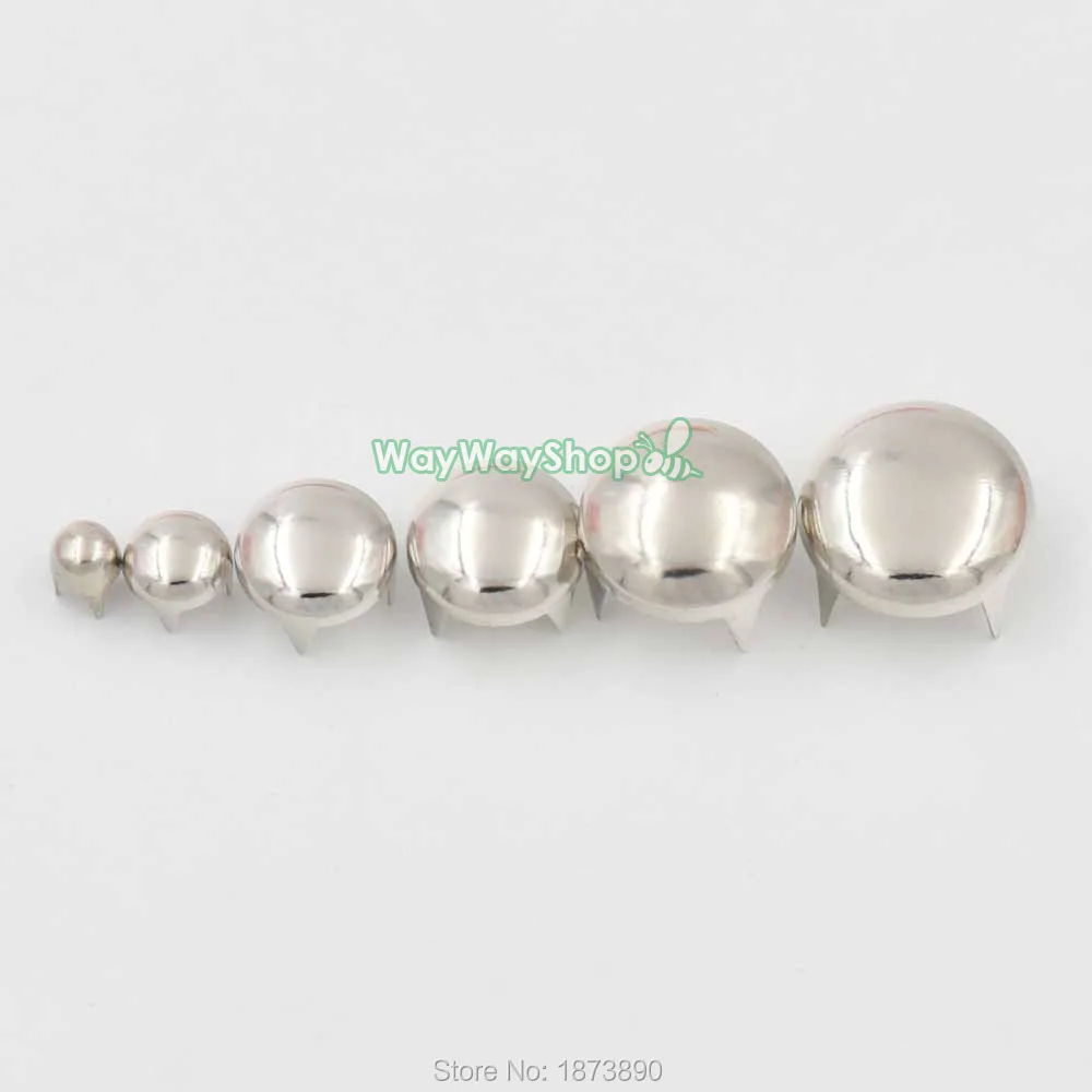 500 Pcs Metal Studs Round Biker Punk Rock Spot Nailhead Leather Craft for Handbag Bag Shoes 4mm 6mm 8mm 10mm 12mm 14mm | Дом и сад