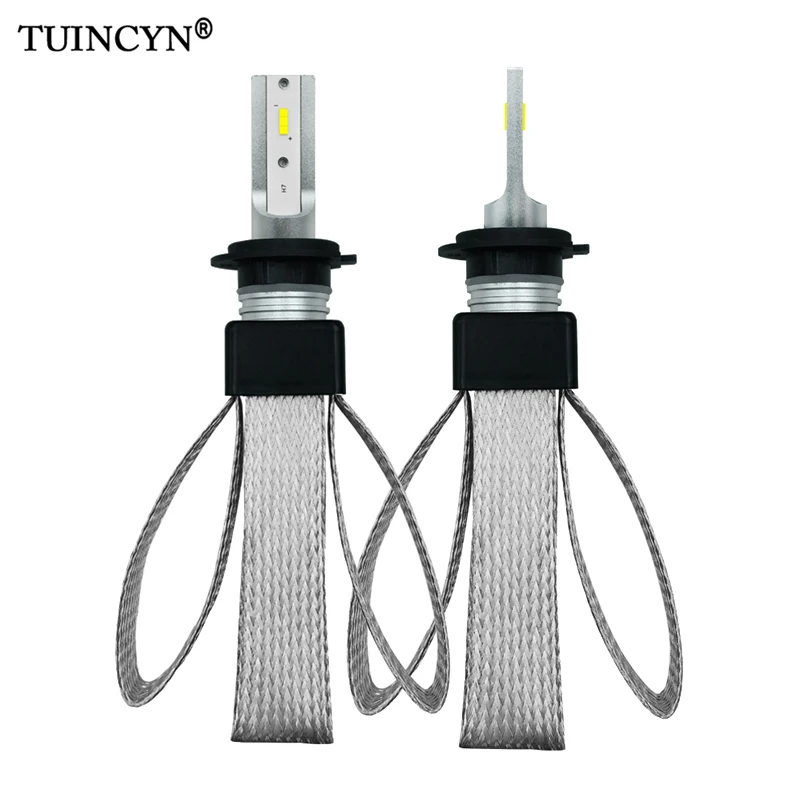 TUINCYN 1 пара H4 H1 H7 H8/H9/H11 HB3/9005 HB4/9006 Автомобильные светодиодные фары Противотуманные