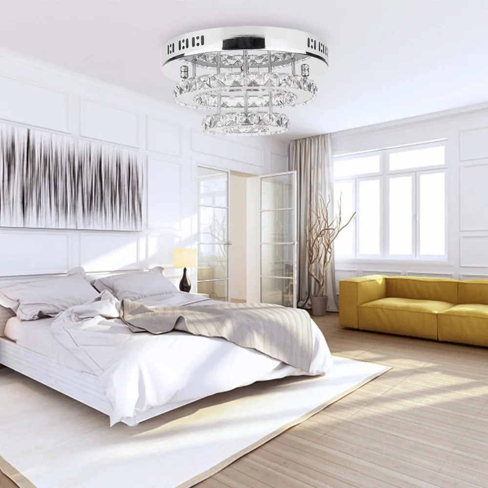 Online Kristall Led deckenleuchten Restaurant KTV Gang Wohnzimmer Balkon Lampe Moderne Led Beleuchtung für Home Dekoration Leuchte