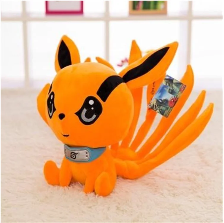 Наруто Uzumaki Kurama Kyubi Nine-Tail Fox Figurza Мягкие плюшевые игрушки наруто фигурка хвоста зверя фигурка кукла игрушка oyuncak