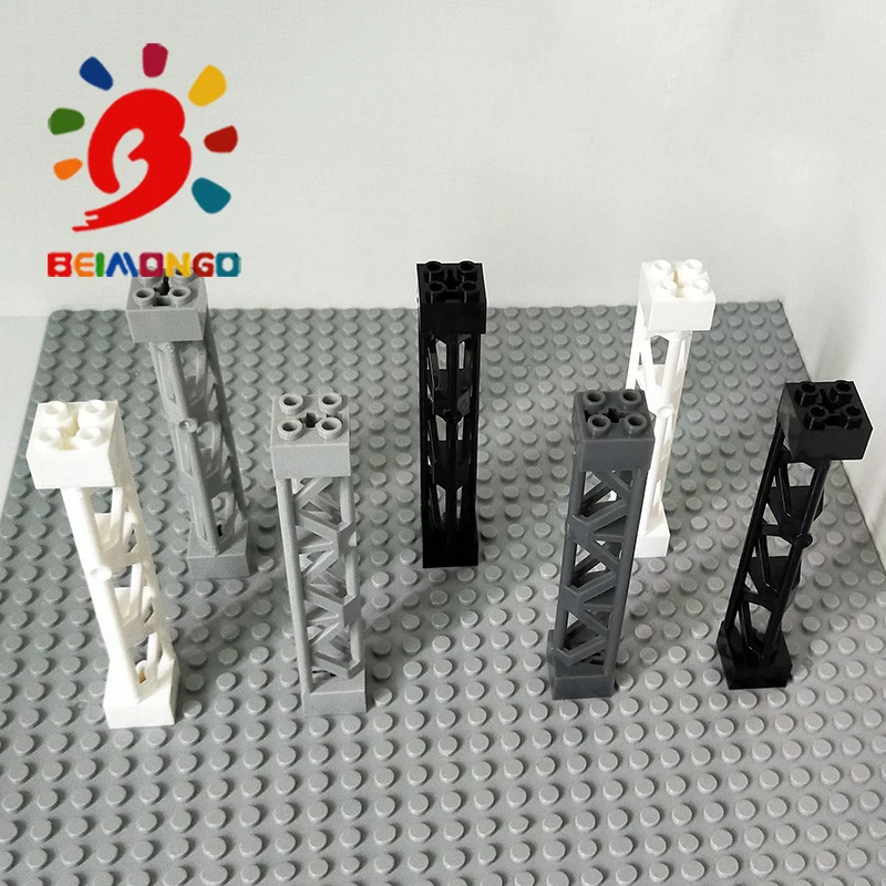 Бесплатная доставка! BEIMONGO Конструкторы MOC решетчатая башня 2x2x10 Вт/Крест столб 10