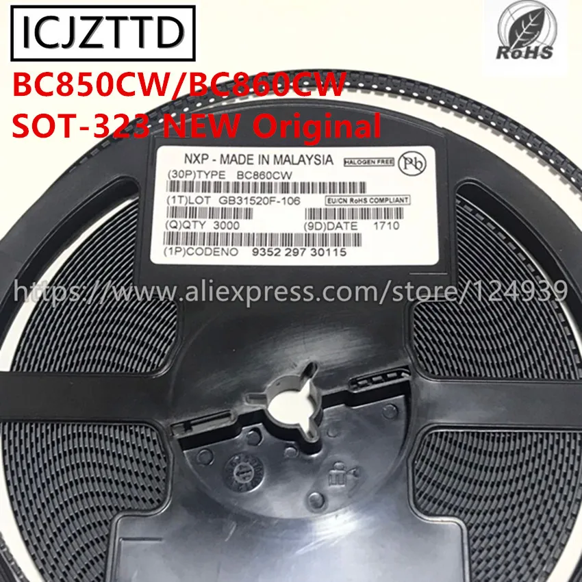 100 шт. новый оригинальный BC850C SOT 23 2G BC860C 4Gt 45 в 100mA BC850 BC860 MMBT3904LT1G MMBT3906LT1G 1AM 2A BC850CW BC860CW