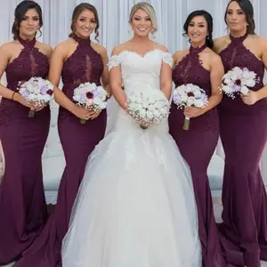 wine bridesmaid dresses with sleeves