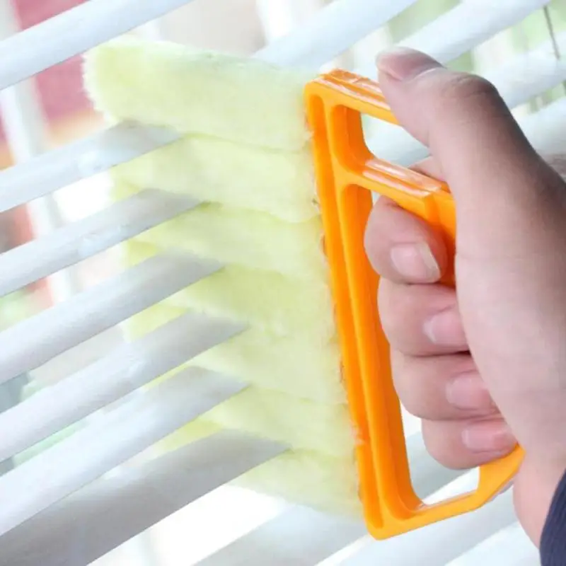 

Microfiber Window Cleaning Brush Easy Use Air Conditioner Duster Cleaner With Washable Venetian Blind Blade Clean Cloth