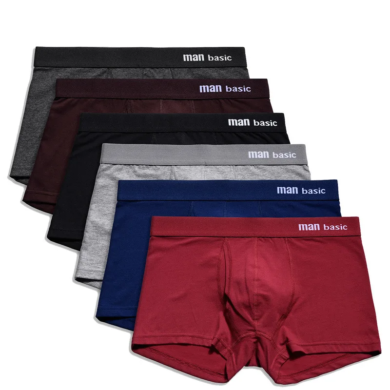 Cotton Mens Underwear Boxers Open Front Panties for Men Man Boxer Underwear Cuaces Calzoncillos